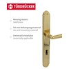 Gedotec Door Handle Set Polished Brass 1 Set Door Fitting