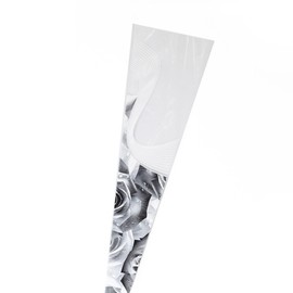 50 PCS Flower Bouquet Wrapping Paper Clear Plastic Bouquet Bags Rose Packaging for Mother’s Day Wedding Valentine’s Day