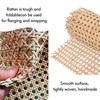 16" x5FT Natural Rattan Cane Webbing, Woven Open Mesh Cane