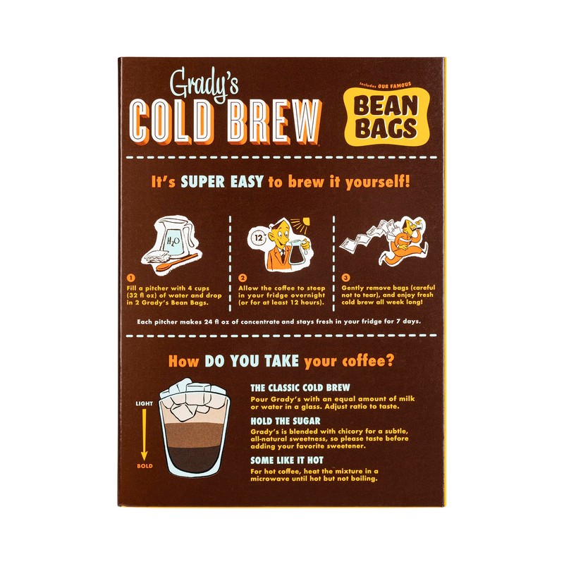 GRADY’S COLD BREW, New Orleans Style, 100% Arabica Ground Coffee