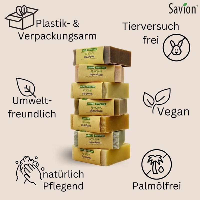 Savion Orientel Body Soap with Vegetable Oil, Vegan, Palm Oil-Free,