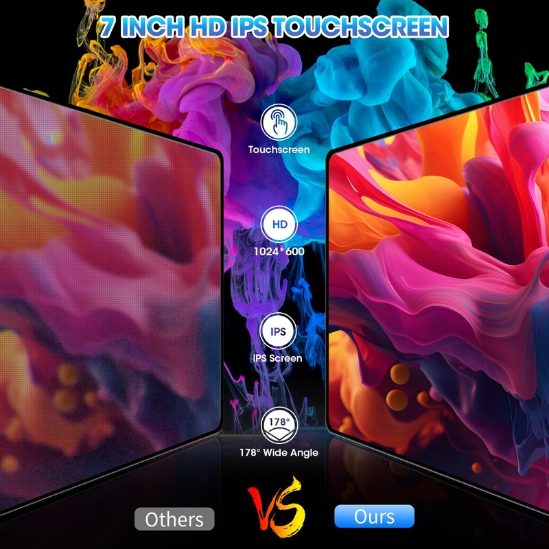 Single Din Flip-Out Touchscreen Radio: 7 Inch Wireless CarPlay Android