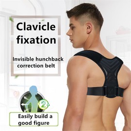 Adjustable & Breathable Posture Corrector, Back Brace, Back Straightener, Posture Support for Back, Shoulder and Neck, for Men, Women and Children (Medium)