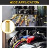 sourcing map 10Pcs Fit for 6mm(1/4") Tube ID Brass Compression