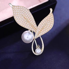 KQHOMEI Brooch, Flower Corsage, Butterfly, Luxury Chest, Mother's Day Brooch, Pin Batch, Women's, Elegant, Female, Sparkle, Tulip, Anniversary Brooch, Pin, Gift Brooch, Corsage, Alloy Steel Rhinestone