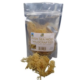 Irish Sea Moss | Gold | Saint Lucia | 100% Wildcrafted, Raw, Sun Dried | Premium Quality | with Over 90 Minerals and Vitamins, Non-GMO and Vegan, Sun Dried Superfood, 4oz
