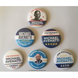 Michael Avenatti for President Campaign Buttons (AVENATTI-701-ALL)