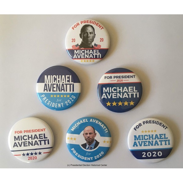 Michael Avenatti for President Campaign Buttons (AVENATTI-701-ALL)