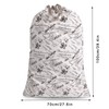 SANFERGE - Bolsa de lavandería extragrande con cordón y asa,