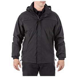 5.11 Tactical Men's Tac Dry Rain Shell, 100% Sealed Nylon, Style 48098, Black, X-Small