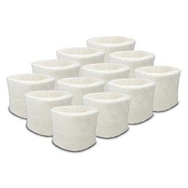 Natural-Breeze 12 Pack Premium Replacement Filter NB004P for Humidifier-Replacement & Compatible with Holmes HWF65, HM1865, HM2059, Sunbeam SCM1895, SF206