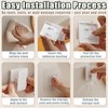 NPENGHUI 8 Pack Large Self Adhesive Clips Wall Tapestry Hanger