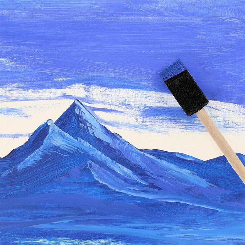 24 Pcs Sponge Brush,1 Inch Foam Brush, Sponge Paint Brushes,