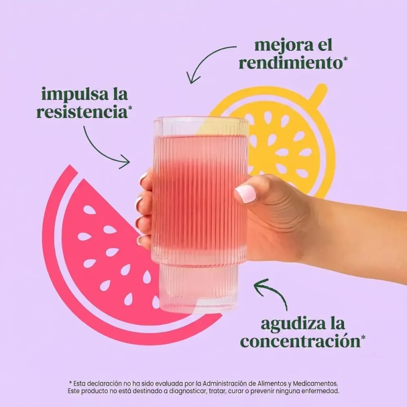 Pre Entreno Bloom con Cafeína y Beta Alanina, de Limonada