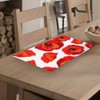 Beabes Poppies Dish Drying Mat,Beautiful Flower Red Poppies Drying Mat