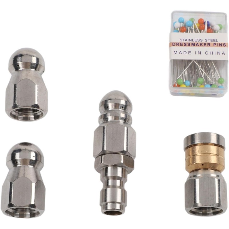 Boquilla para Desatascar Tuberías 1/4 NPT de Acero Inoxidable Hasta