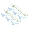 100 Pcs Shaped Paper Clips Hippo Dinosaur Shape Metal Cute
