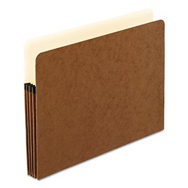 Pendaflex 1524EOX Standard Expanding File Pockets, Manila, Straight Cut, 1 Pocket, Letter, Redrope