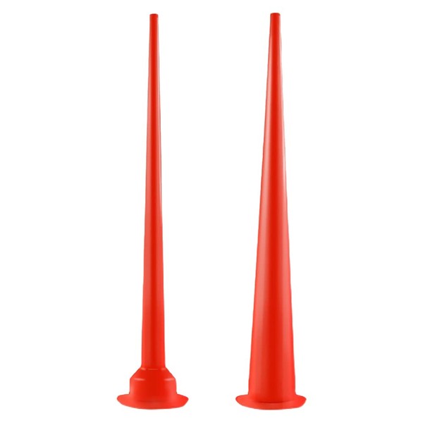 HugeDE 2 Pcs 30cm Plastic Cones Nozzles Caulk Nozzle Tip Caulking Nozzle Applicator Caulking Gun Extension Tips for Sausage Caulking