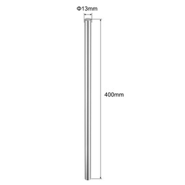 uxcell 2 Pcs Linear Motion Rod Shaft Guide 13mm x 400mm (0.512" x 15.75") Case Hardened Steel Chrome Plated, Metric Linear Rail Rod for 3D Printer, CNC Machine