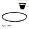 sourcing map A864/A34 V-belt, A profile, rubber drive belt, 34