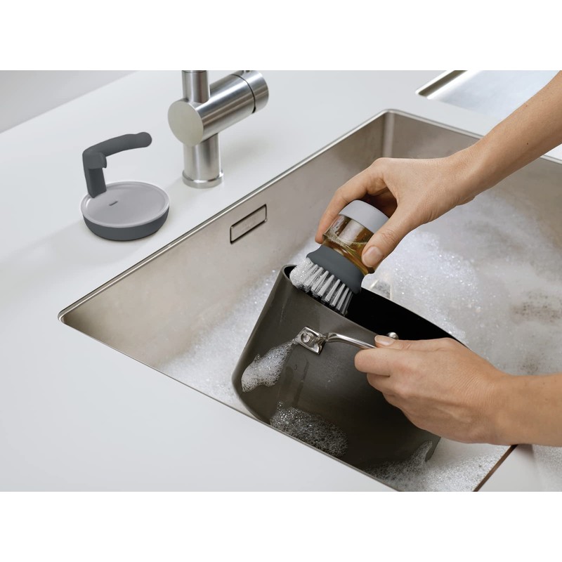 Joseph Joseph Palm Scrub Refillable Soap Dispensing Cleaning Washing Up