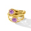 Ross-Simons Gemstone Highway Ring in 18kt Gold Over Sterling