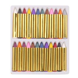 FLYPOP'S - Make-up Pens - Festive Makeup - 259212-24 Colours - Sensitive Skin - Laboratory Tested - Party - Carnival - Birthday - Child - Fancy Dress - From 3 Years