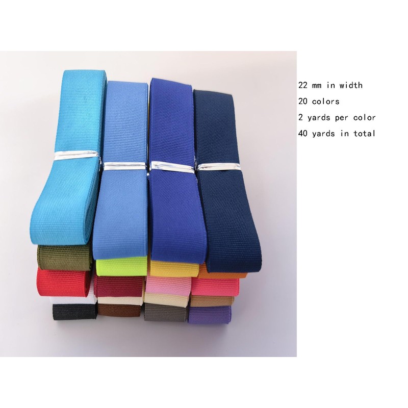 7/8 Inch Bias Tape 40 Yards 20 Colors Polyester Binding