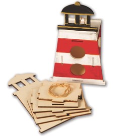 Lighthouse Birdhouse Craft Kit (Pack of 12)