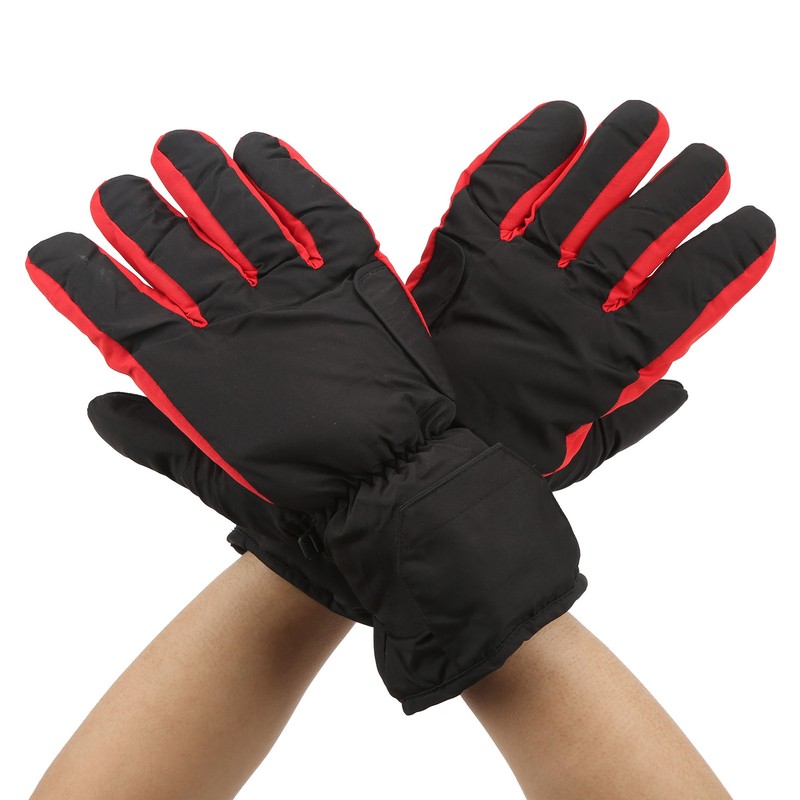 Electric Heated Gloves Polyester Waterproof Battery Powered Winter Heated Gloves