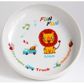 Pottery House Easy to Scoop, Fan Fan, White, 6.7 inches (17 cm), Pack of 2