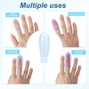 4-Pack Reusable Waterproof Silicone Finger Protectors with Bandage