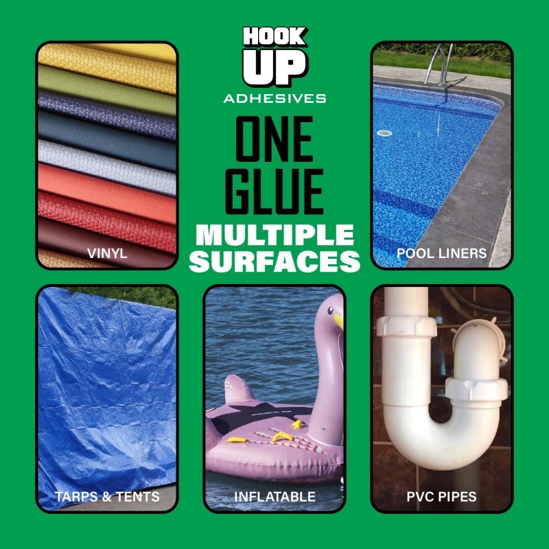 HOOK UP Vinyl Glue – Waterproof Adhesive for Pool &