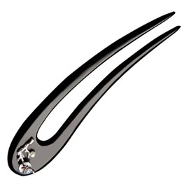 WOONEKY Elegant Wood Hair Stick for Women Black Ebony Wooden Hair Sticks Hair Accessories for Women