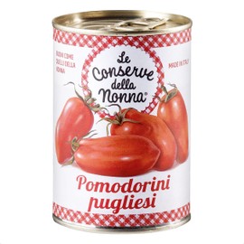Tinned Pomodorini Tomatoes, Italian Peeled Cherry Tomatoes, Sweet and Flavoursome, 100% Italian Tomatoes, 400g (Pack of 12)