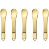 Cucharas de Aleación de Zinc Dorada 5 Piezas para Crema