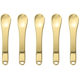 Cucharas de Aleación de Zinc Dorada 5 Piezas para Crema de Ojos