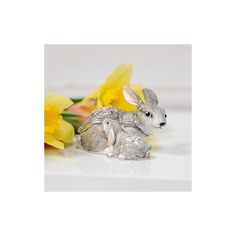 Juliana Treasured Trinket - Rabbit with Baby