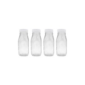 Shenandoah Homestead Supply 12 oz. Glass Bottle with Screw On Cap (4 pack)