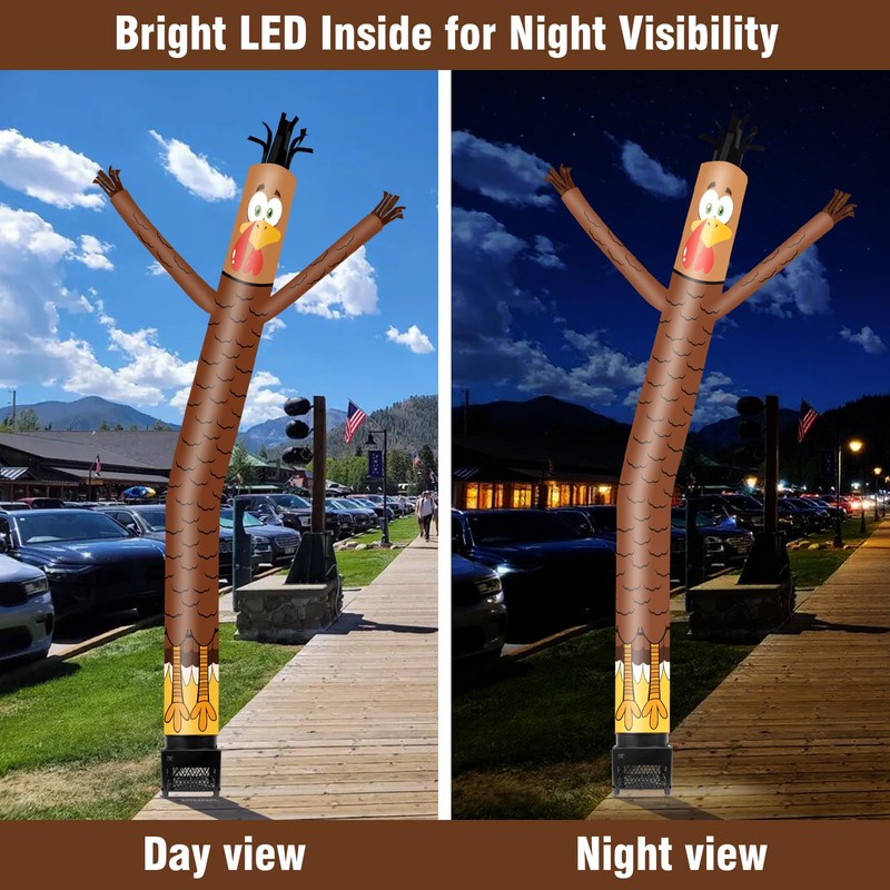 GOODENY 6FT Turkey Inflatable Tube Man with Weather-Resistant Blower (5.5''