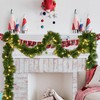 Garland Decorations | Mantle Garland - Artificial Green Tinsel Garland,