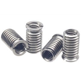 HITHUT Stainless Steel 1/4"-20 Female to 3/8"-16 Male Screw Adapter 4 Pieces 16.5mm Height