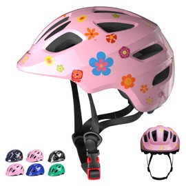 GLAF Baby Bike Helmet Toddler Helmets for 1 Year Old and up Infant Girls Boys Multi Sport Adjustable for Scooter Bicycle Kids Youth Child Skateboard Safety Cycling (XS, Flower)