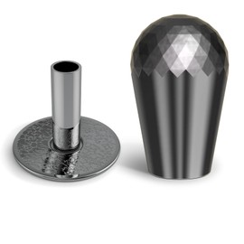 Qanba Prism Bat Top Handle, Electroplated Bat Top Handle, Heavy Duty (Electroplated Gray Black)