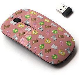 2.4G Wireless Mouse with Cute Pattern Design for All Laptops and Desktops with Nano Receiver - Designs Various Cute Adorable