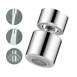 FNINIEK Faucet Shower, Water Saving, Foamer, Oscillating Shower,360 Degree Rotation, Pure Copper Ball, Head 90 Degrees, Change Direction, Faucet, Nozzle, Tip, Spout Replacement, Kitchen Shower (2