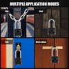 Long Shackle Heavy Duty Outdoor Padlock, One-Key Unlocking, Diyife 4