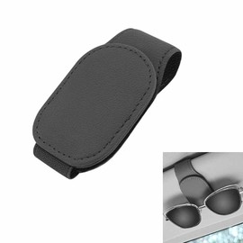 Car Eyeglass Clip Eyeglass Holder Black Sun Visor Sunglasses Car Sunglasses Clip Multifunctional Clip Storage Clip Easy to Install Soft Leather Scratch Resistant