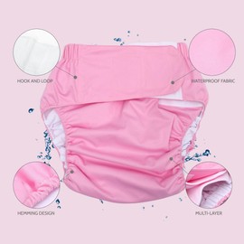 NOLITOY Bolsa De Impermeable Reutilizable Bolsa De De Tela Impermeable Reutilizable Para Adultos Ajustable Y Lavable Ideal Para Personas Mayores Cintura De 38 Tela Absorbente